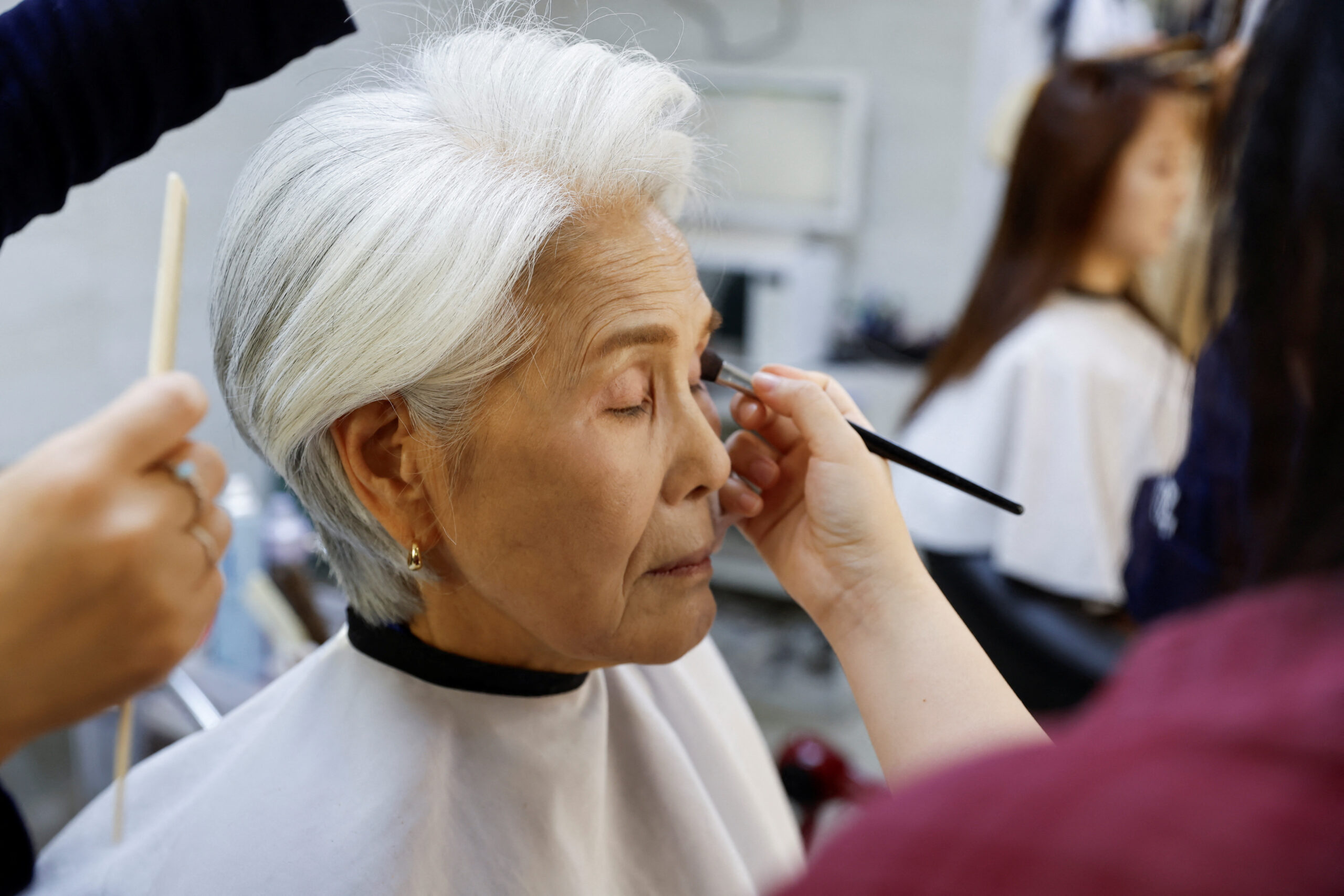 South Korea's 81-year-old senior model enjoys her celebrity life after winning the best dressed award at Miss Universe Korea as the oldest contestant